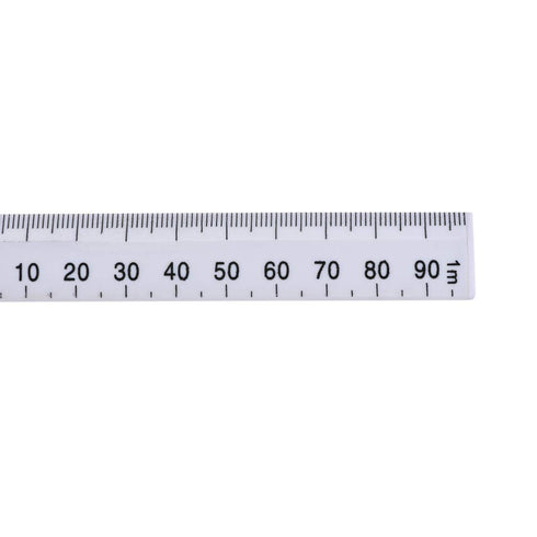 uxcell Folding Ruler 100cm 4 Fold Metric Measuring Tool ABS for Woodworking Engineer White...