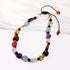 Jewever 7 Chakra Crystals and Stones Anklet Irregular Tumbled Gems Beaded Ankle Bracelets for Women Spiritual Energy Meditation Yoga Healing Jewel...