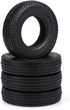 GoolRC 4pcs Trailer Car Rubber Tires for 1/14 Tamiya Tractor Truck RC Climber Trailer...