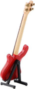 Red Miniature Bass Guitar Wood Replica Model Ornament with Adjustable Stand Mini Art Projects Christmas Gift...