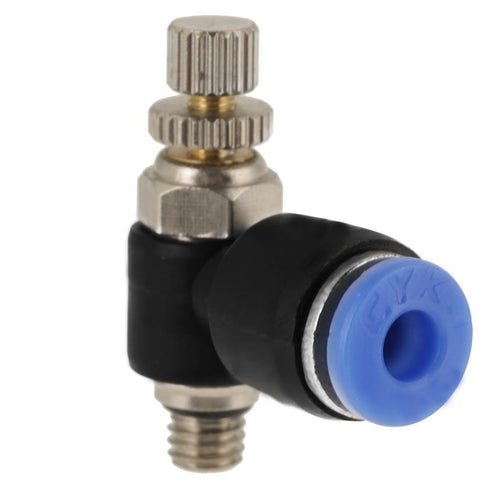 20Pcs OD 4mm M5 Pneumatic Air Flow Speed Control Valve Hose Fitting Quick Connector 360° Rotation for Industrial...