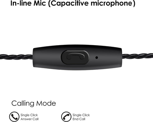 in Ear Monitor Headphones, HiFi Stereo IEM Earphones, Dynamic Dual Driver Wired Earbuds with Detachable Cable, Noise Canceling Headset for Singers...