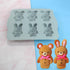 Candy Animal Silicone Mold Rabbit Bear Shape Chocolate Soap Cake Decorating DIY Kitchenware Bakeware Ice Mold Baking Tools (Rabbit Bear R_7.92 X7 ...