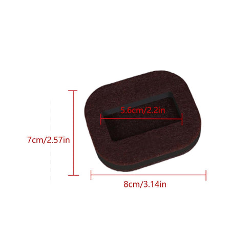 5Pcs Felt Furniture Caster Cups, Bed Wheel Stoppers Chair Wheel Stoppers Felt Chair Pulley Fixer Pulleyblock for Hardwood Floors, Prevent Scratche...