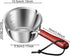 Butter Warmer Pot?Inside with clear scale Small Saucepan with Heat Resistand Wooden Handle and Dual Pour Spout Stainless Steel Small Milk Saucepan...