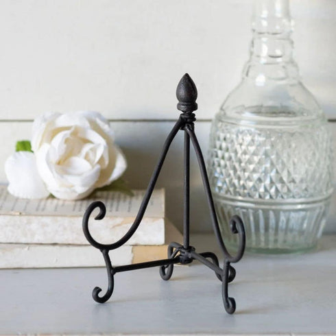 VIP Home and Garden Black Distressed Metal Easel, Small - 8"...