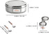 Satre Online and Marketing Stainless Steel Spice Box Without Lid,Stainless Steel Masala Box,Indian Spice Box with 7 Spice Containers and Spoons...