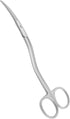 Applique Long Thin Needlepoint Blade 6.1 Inch - Double Bent Curved Offset Handle Scissors with Pouch Sleeve for Embroidery, Fabric, Thread, Knitti...