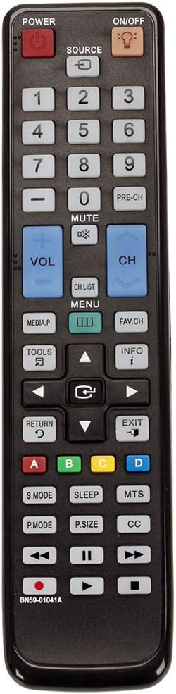BN59-01041A Replacement Remote fit for Samsung LCD LED Smart TV LN46C550J1F LN46C600F3F LN46C610N1F LN46C630K1F LN46D610M4F LN46D630M3F LN55C610N1...