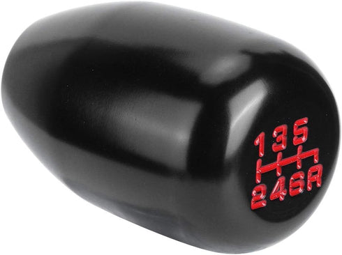 Dweekiy Gear Shift Knob,Car Universal Modification Manual Knob Gear Shift Head Shifter 6 Speed(Black)...