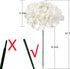 10pcs Hydrangea Silk Flowers Heads with Stems Artificial Hydrangea Flowers for Wedding Home Party Baby Shower Decor (White)...
