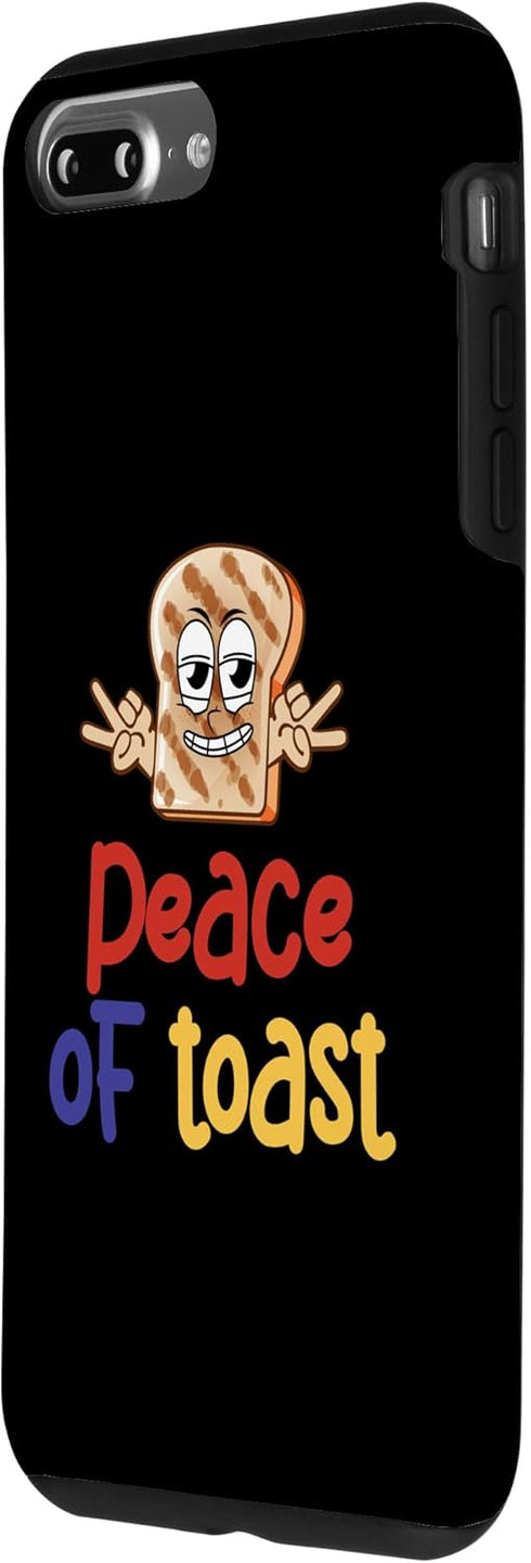 iPhone 7 Plus/8 Plus Peace Of Toast Toasted Bread Puns Cereals Pancake Morning Case...