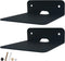 WISDING Small Floating Shelves, 4.25'' Wall Metal Speaker Mount Shelves for Bluetooth Speaker, Webcam, Cell Phones, Mesh Router, Toy Display Shelf...