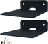WISDING Small Floating Shelves, 4.25'' Wall Metal Speaker Mount Shelves for Bluetooth Speaker, Webcam, Cell Phones, Mesh Router, Toy Display Shelf...