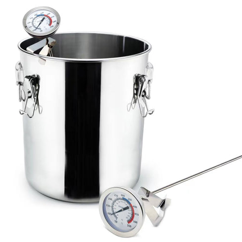 Candy Thermometer(2 Pack) with 12" Probe & Pot Clip,Oil Thermometer for Fring, Deep Fry Turkey Thermometer - Classical Thermometer for Cooking for...