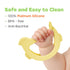 Swing Bird Teether (Yellow) | 100% Platinum Silicone | Baby Teether for babies 3-6 Months, 6-12 Months | Easy to Hold | Infant Teething Toys for R...