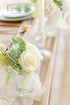 Ling's moment Artificial Flowers 25Pcs Ivory Roses Decor w/Stems,3" Real Touch DIY Foam Floral for Wedding Bouquet/Centerpieces, Outdoors Party Ba...