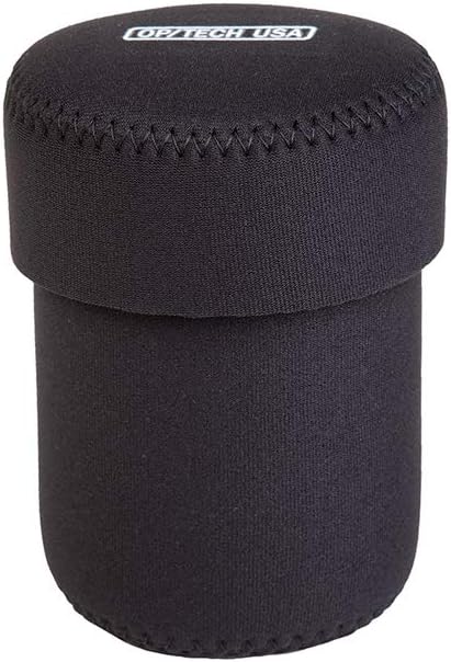 OP/TECH USA 7801054 Fold-Over Neoprene Lens Pouch – Durable Camera Lens Case with No-Lose Lid – 304 (Black)...