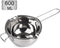 Stainless Steel Double Boiler Pot with 600ML for Melting Chocolate, Candy and Candle Making (18/8 Steel, Universal Insert)...