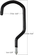 8 Inches Extra Large Mountain Bike Storage Hook Set, Heavy Duty Garage hook Set Pack of 2...