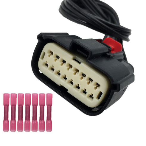 Headlight Connector Plug Harness Repair Pigtail Compatible with Ford Fusion 2013 2014 2015 2016 7 -Wire Halogen...
