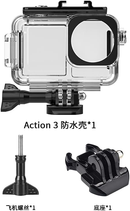O'woda 40M Diving Case for DJI Osmo Action 4/3 - Underwater Camera Case Waterproof Housing Shell for Diving Compatible with DJI Osmo Action 4/3 Ca...