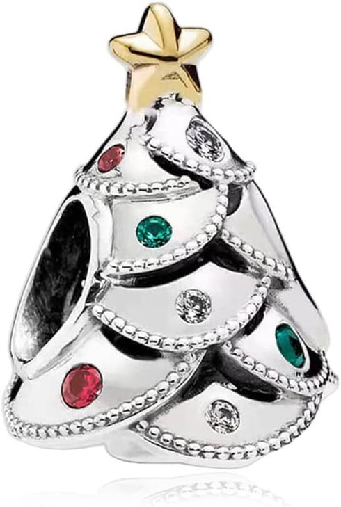 Santa Claus Xmas Halloween Charms for Bracelet Necklace 925 Sterling Silver Charms for Women...