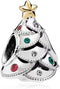 Santa Claus Xmas Halloween Charms for Bracelet Necklace 925 Sterling Silver Charms for Women...