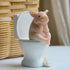 Pig Sit on Toilet Figurines Miniature Fairy Garden Decor Everyday Collection Desktop Decoration...
