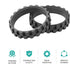 Tires for iRobot roomba Wheels Series 500, 600, 700, 800, 900 e5 e6 i7 Anti-slip, Great Adhesion and Easy Assembly. Replacement for all Roomba mod...