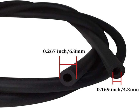 Windshield Washer Hose Kit - 2 Meter(78.8inch) Universal Washer Fluid Hose with 4 PCS Hose Connectors, Windshield Washer Line Suitable for Most Ca...