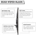 (Set of 2) HODEE Replacement For Toyota Sequoia 2008-2020,Rear Wiper Blade Kit Set,Rear Wiper Accessories Parts,Wiper Blade for Back Windshield Wi...