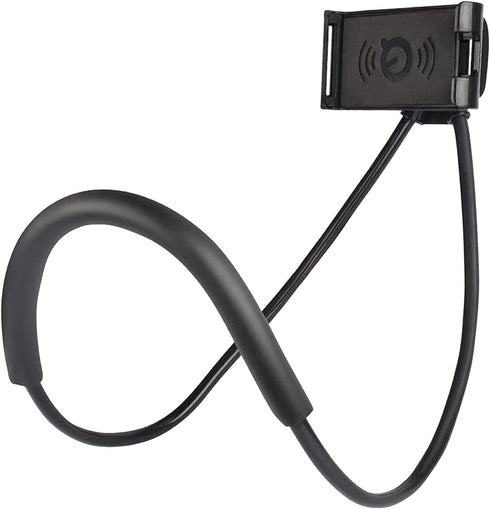 1 Pack Cell Phone Stand Hanging on Neck Upgraded, Hands-Free Mobile Phone Holder Clip on Bed/Table 360¬°?£ Rotation iPhone Tablet Mount Bracket...