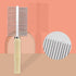 Professional Metal Dog Grooming Comb | 3 PCS Wooden Handled Pet Comb for Dogs and Cats | Removes Tangles, Dematting, Detangling | Great for Matted...