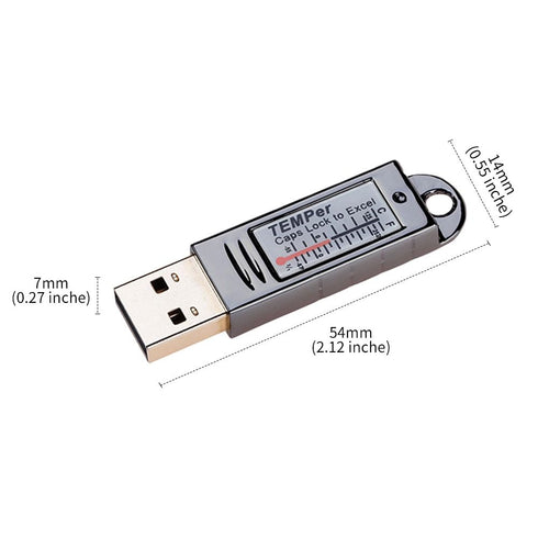 USB PC Thermometer Temperature Measurement Real Time Data Logger Recorder Remote Email Alarm Monitor Gold Temper HID...