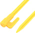 20pcs Heavy Duty Plastic Landscape Edging Stakes Plant Support Lawn Stake Durable Tent Pegs Spike Hook for Outdoor Activities Garden Camping Yello...