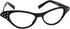 Hip Hop 50's Shop Womens Cat Eye Rhinestone Glasses...