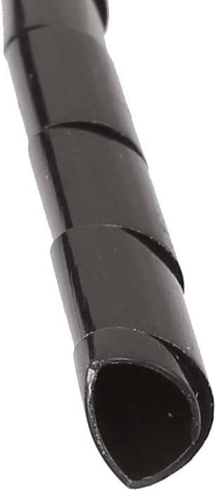 uxcell 5mm Flexible Spiral Tube Cable Wire Wrap Computer Manage Cord Black 4 Meter...