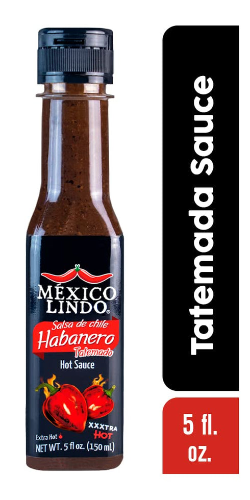 Mexico Lindo Habanero Hot Sauce Xxxtra Hot | 83,200 Scoville Level | Mix of Habanero, Tatemados & Spices | Perfect for Quesadillas, Soups & Nachos...