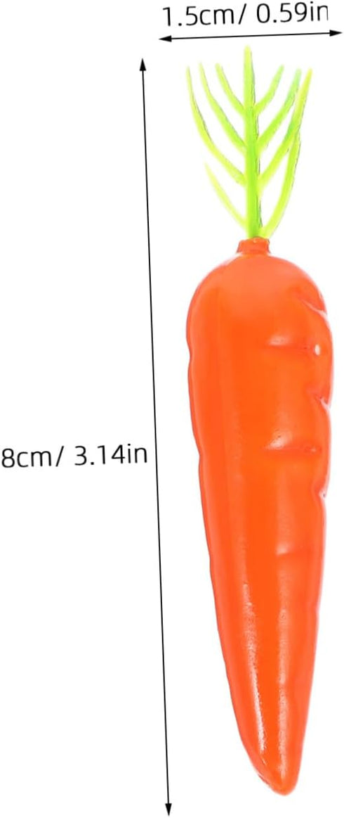 Mini Carrots for Crafts 25pcs, Landscape Mini Carrots Simulation Carrots Fake Carrot Artificial Vegetable Carrots Fake Carrots Easter Decorations ...