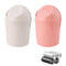 2 Pcs Plastic Mini Wastebasket Trash Can with Swing Lid with 120 Trash Bags, Tiny Desktop Waste Garbage Bin for Home, Office, Kitchen, Vanity Tabl...