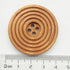 Chenkou Craft 30pcs 40mm 1 1/2" Round Brown Wood Buttons 4 Holes Craft Sewing Button...
