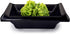 Happy Sales, Melamine Sauce Dipping Bowls, Sauce Dishes, Set of 4 pc Tetragon (Black)...