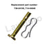 738-04155 Shear Pins(1/4" x 1-3/4") with Clips Compatible with Craftsman/Troy-Bilt/Yard-Man 900 Series Two-Stage Snow Thrower Models, 2007 and Aft...