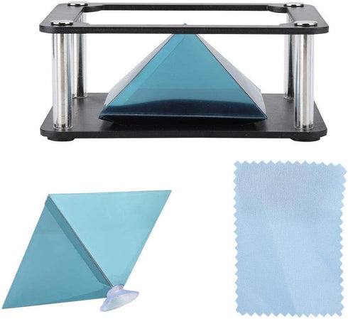 3D Holographic Display Stands,Projector 3.5-6inch Mobile Smartphone Hologram Bracket,360° images Holographic Display Stands Projector,for Ad Displ...