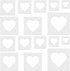 16 PCS Large Heart Stencil Heart Stencils Different Sizes for Painting Template Heart Stencil for Crafts Plastic 5 Point Heart Templates for Fabri...