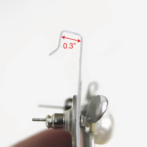 MOOCA 100 pieces of 1.5 x 2-inch plain white velvet hanging earring cards serve as earring holders and display cards for ear studs, hooks, clip ea...