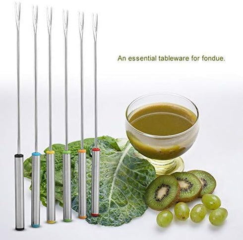 Fondu Fork Set, Fondue Forks, Chocolate Fork Fondue Tools Stainless Steel Fondue Forks, Cheese Fondue Forks Chocolate Dipping Fork for Chocolate F...