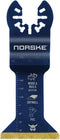 Norske Tools NOTP208 1-3/4 inch Wood & Metal Flush Cut Titanium Oscillating Multi Tool Accessory Blade,Black...
