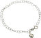 Sterling Silver Heart Link Charm Nickel Free Chain Bracelet Italy, 7.5"...